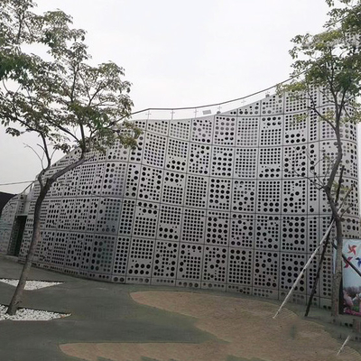 CNC Aluminum Curtain Wall Metal Panel PVDF Coating Fireproof