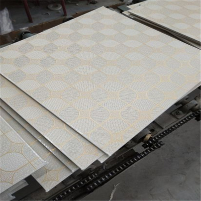 PVC Lamilated Gypsum Ceiling Tiles 600X600 7mm Gypsum Suspended Ceiling Tiles