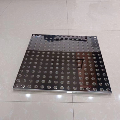 304 Stainless Steel Ceiling Panel Mirror Finished Concealed Perforated Ceiling Tile